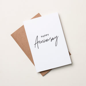 Happy Anniversary Card - By the Aroha Project