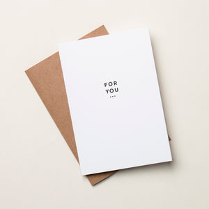 For You Card - By the Aroha Project
